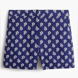 J. Crew Factory Linen-Blend Elastic-Back Short